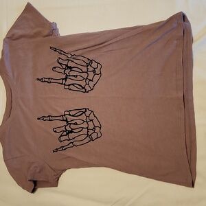 Rock And Roll Skull Hands Shirt